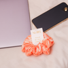 Peach Silk Scrunchy