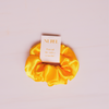 Yellow Silk Scrunchy