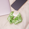 Light Green Silk Scrunchy